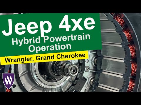 Видео: Двухмоторная гибридная система Jeep Wrangler 4xe