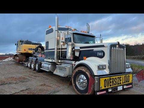 Видео: 201. Кеша услужливо урчал мотором: работа на любимом траке Kenworth W900L HH!