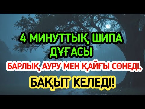 Видео: 4 МИНУТТЫҚ ШИПА ДҰҒАСЫ 🙌 БАРЛЫҚ АУРУ МЕН ҚАЙҒЫ СӨНЕДІ, БАҚЫТ КЕЛЕДІ!