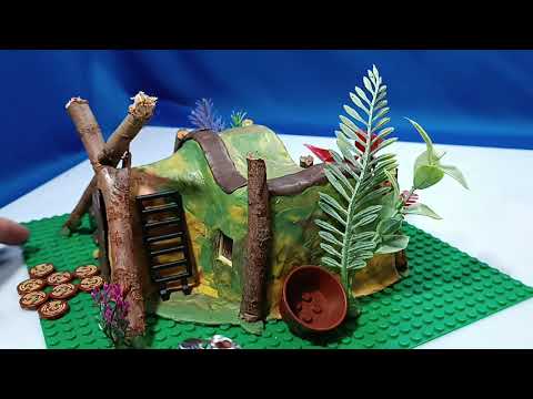 Видео: Таверна речных орков. #Земля чудовищ #пластилин #лего