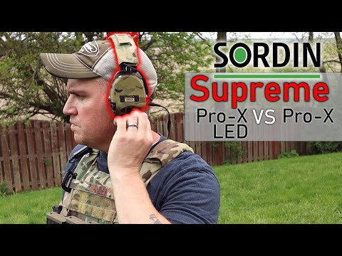 Видео: Sordin Supreme Pro-X LED против Sordin Supreme Pro-X: битва лучших
