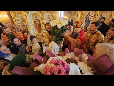 Видео: Величание Св. Мч. Лонгину сотнику. Проповедь Митрополита Лонгина. Поздравление от владики Афанасия.