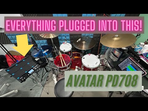 Видео: Как использовать гибридный акустический/электрический барабан HXW Avatar PD708. Руководство по на...