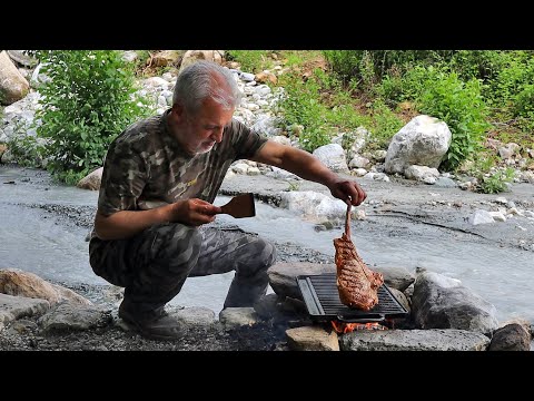 Видео: Стейк Томагавк Рибай | Рецепт стейка томагавк на гриле в бараньем жире