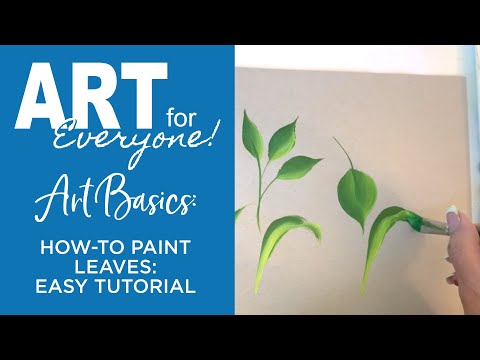 Видео: Искусство для всех — Основы искусства — Как рисовать листья: Простой урок