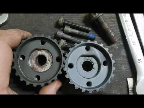 Видео: VW Sharan. 1,9tdi AFN, 1999г.в. Не заводится. Шестерня привода ремня ГРМ. Метки ГРМ.