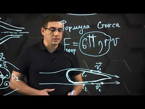 Видео: Движение тел в жидкостях и газах. Лобовое сопротивление и подъемная сила. Формула Стокса. 10 класс.