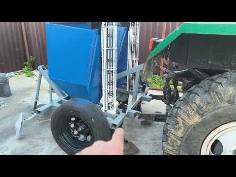 Видео: Самодельная двухрядная картофелесажалка для самодельного трактора...финал.