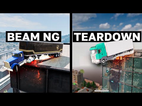 Видео: ФИЗИКА В BEAMNG DRIVE ПРОТИВ TEARDOWN!