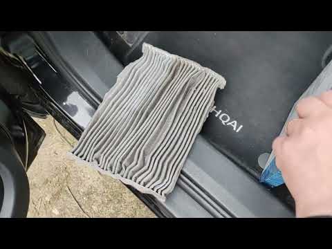 Видео: Nissan qashqai j10 замена салонного фильтра