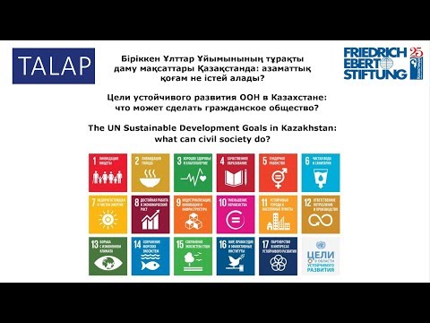 Видео: Цели устойчивого развития ООН в Казахстане: что может сделать гражданское общество?