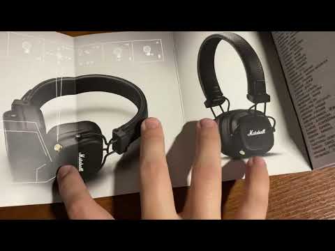 Видео: АСМР распаковка наушников Marshall Major IV