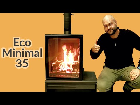 Видео: Отопительная Печь Plamen ECO MINIMAL 35 - хай-тек камин с обзором огня с трех сторон