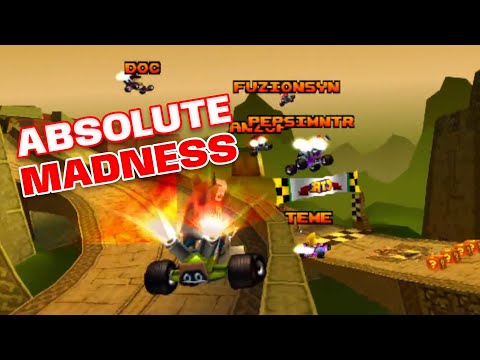 Видео: Crash Team Racing Online, но каждая гонка проходит в условиях НИЗКОЙ ГРАВИТАЦИИ