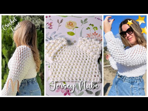 Видео: Как связать Свитер Облако: Пошаговое руководство – Легкий урок вязания крючком