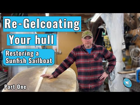 Видео: Восстановление гелькоута корпуса. Часть первая – Реставрация парусника Sunfish.