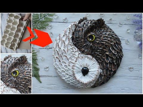 Видео: ШИКАРНОЕ ПАННО ИЗ ЛОТКОВ ОТ ЯИЦ #DIY  #OWL