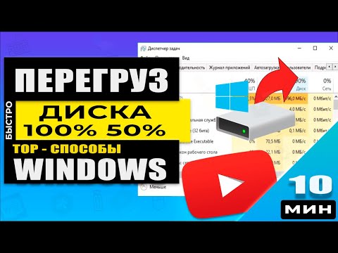 Видео: Windows HDD / SSD Диск загружен на 50% или 100 %, что делать? Решено!