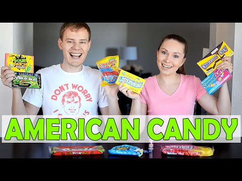 Видео: Пробуем АМЕРИКАНСКИЕ СЛАДОСТИ // Trying AMERICAN CANDY