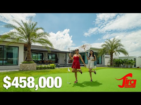 Видео: Совершенно новая вилла рядом с полем для гольфа с потрясающим видом на горы