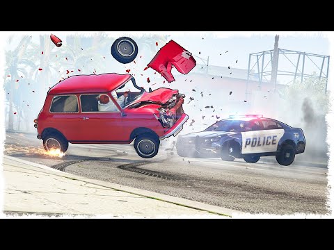 Видео: БЕЗУМНОЕ ДТП С ПОЛИЦИЕЙ!!! КОШКИ vs МЫШКИ В GTA ONLINE!!!