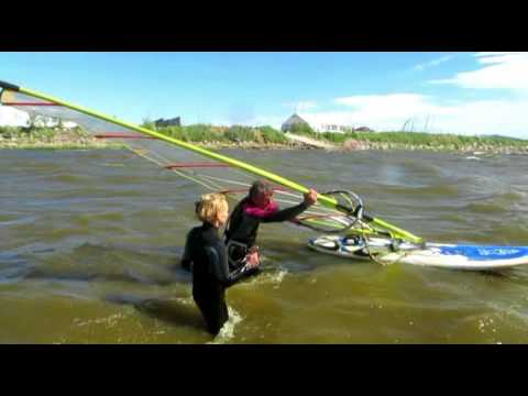 Видео: Лена бич старт в сильный ветер