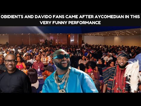 Видео: AY, Davido, Peter Obi & Obidients gist заставляют толпу D смеяться и кататься на паркете FT Kelvi...