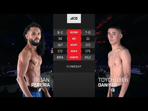 Видео: Руан Перейра vs. Данияр Тойчубек Уулу | Ruan Pereira vs. Daniyar Toychubek Uulu | ACA 167 - Ufa