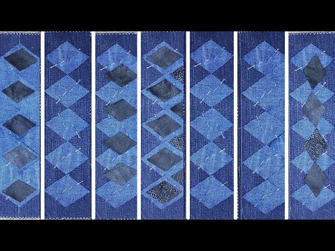 Видео: Ромбоподібна розкладна СИНЕЛЬ / більше 8 варіантів / old jeans