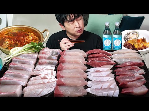 Видео: Сочные и жирные сашими из желтохвоста! MUKBANG REALSOUND ASMR EATINGSHOW