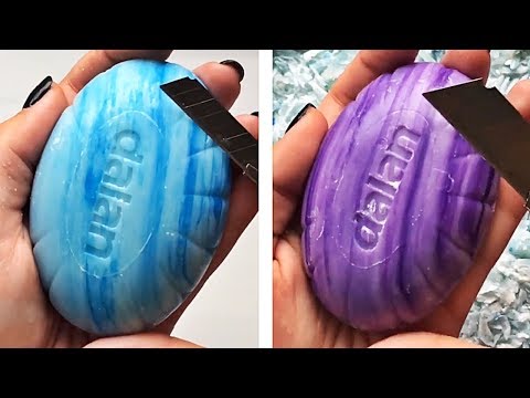 Видео: Асмр мыло резки | Удовлетворительное видео [ASMR] #90