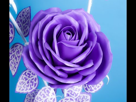 Видео: DIY Бесплатный МК. Роза для светильника из 80 см изолона. DIY rose for floor lamp of 80cm isolon