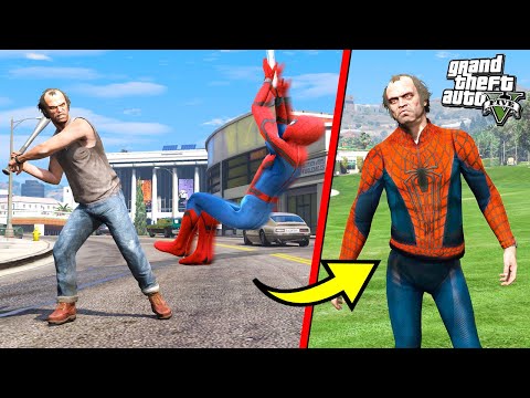 Видео: ТРЕВОР ПРЕВРАТИЛСЯ В ЧЕЛОВЕКА ПАУКА в GTA 5!! (Моды ГТА 5)