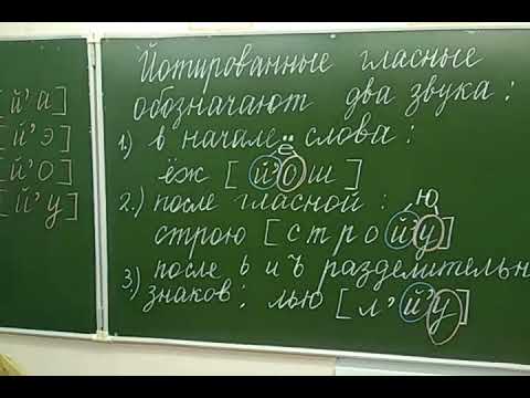 Видео: Фонетика. Йотированные гласные.