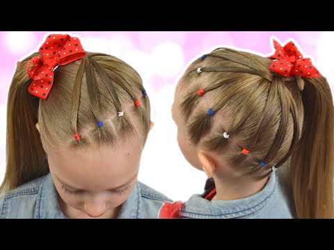 Видео: ОТЛИЧНАЯ прическа в школу с плетением и резинками на каждый день.
