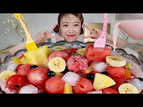 Видео: ASMR Арбузный пунш, Фруктовый салат 🍉💦