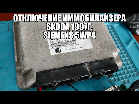 Видео: Отключение иммобилайзера Siemens 5WP4 Skoda Immo Off