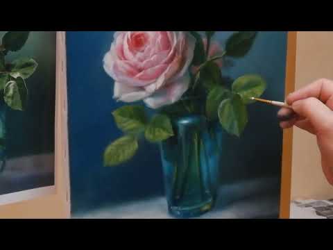 Видео: Натюрморт с цветами ч.2