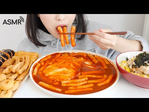 Видео: Sinjeon Tteokbokki и рисовые миски с майонезом, едят ASMR