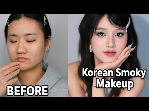 Видео: Преображение в стиле корейского мягкого гламурного макияжа | Преображение в стиле корейского мягк...