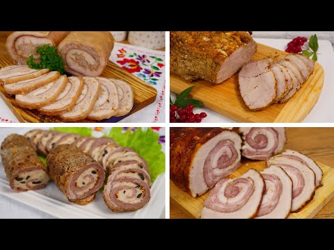 Видео: 4 Очень вкусных рецепта для МЯСНОЙ НАРЕЗКИ на Рождество или Новый год! Вместо колбасы готовлю часто