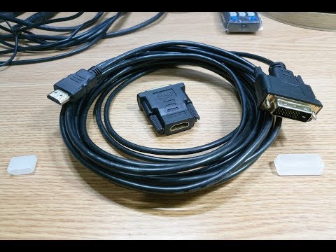 Видео: HDMI/DVI адаптер и кабель-адаптер