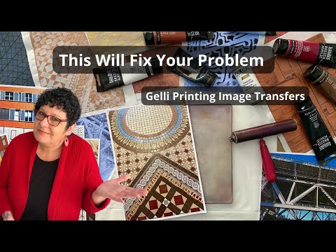Видео: Это решит вашу проблему с переносом изображений с помощью Gelli Printing