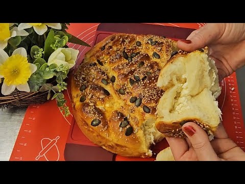 Видео: Надиплен тутманик с крема сирене и кашкавал #food #recipe #baking #bakery #easy #tasty #yummy 