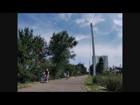Видео: Практически вся набережная Энгельса Саратовская область на велосипеде 12 августа 203 года