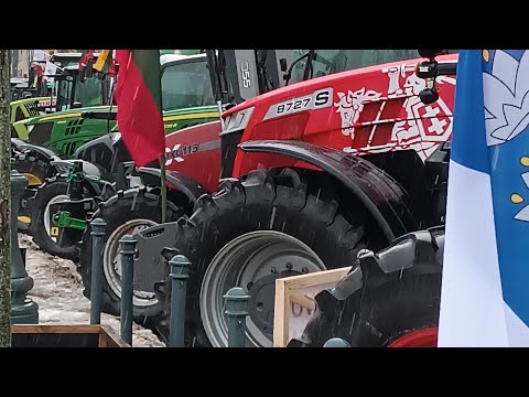 Видео: протест литовских фермеров