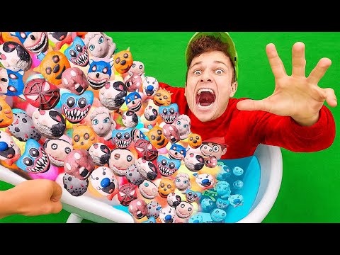 Видео: Я ПРОВЁЛ 2 ЧАСА В ВАННЕ С ШИПУЧКАМИ ВСЕХ МОНСТРОВ — НЕ ДЕЛАЙ ЭТОГО!!