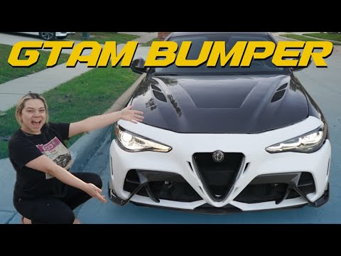 Видео: Alfa Romeo Giulia GTAm: Передний бампер!!