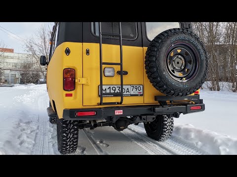 Видео: Новый задний бампер РИФ на УАЗ Буханку: обзор и пошаговая установка