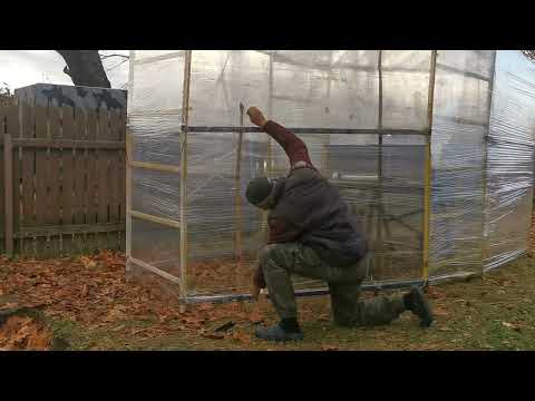 Видео: Прозрачный купол. Как организовать временное укрытие от непогоды.